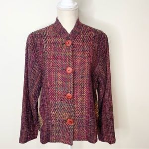 Mirasol Boho Woven Knit Blazer Jacket